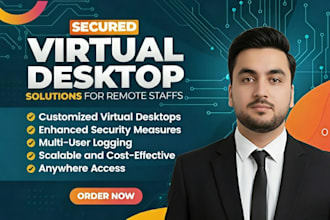 setup secure cloud desktops via azure or rdp