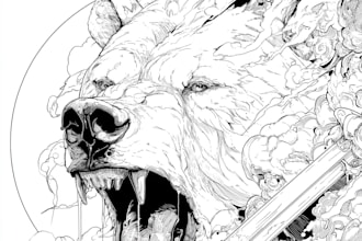 design a black and grey tattoo art