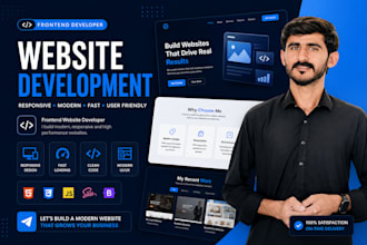 create a professional landing page and business website