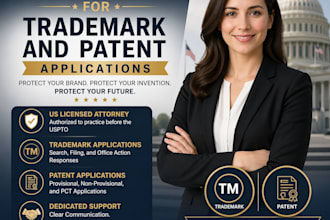 be your US attorney for trademark and patent applications