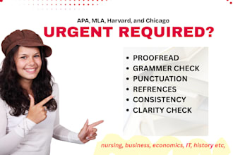 professionally proofread and edit your thesis, dissertation
