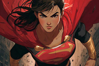 draw your custom superhero character