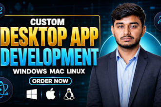 build custom desktop applications, cross platform software using electron js