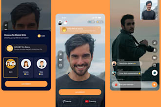 develop online dating app,  tinder app, live stream video chat app
