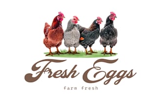 design farm fresh egg logo label design