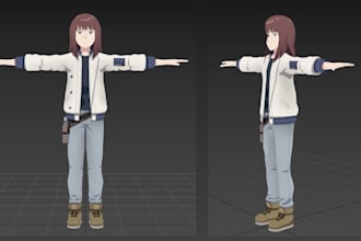 custom vrchat avatar, furry, vrchat model, vr character, vrm, vroid, mmd model