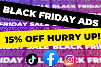 create black friday instagram and facebook ads campaign
