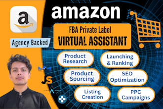 amazon seller central va, fba product research, keywords, market analysis