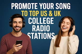 promote your song to top US and uk college radio stations online radio