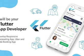 develop responsive capooling app, uber and ride booking app