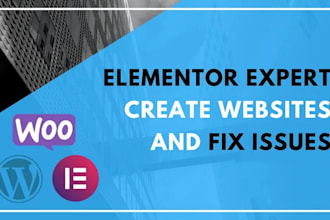 be your elementor expert for a responsive wordpress website