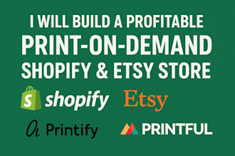 do print on demand, shopify pod store etsy pod store apliiq on printify printful