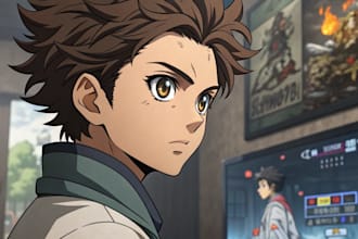 draw custom anime portrait manga and game