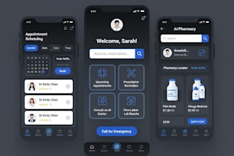 ai heathcare app, hospital app, ai pharmacy app, doctor app, ai telemedicine app