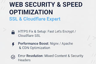 fix or setup free SSL, cloudflare, on nginx or apache for permanent https