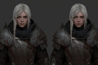 draw concept art of knights, medieval, dark fantasy warriors character