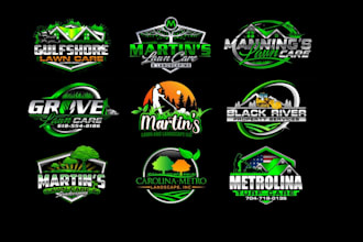 do amazing landscape, trimming, farm , agriculture and lawn care logo