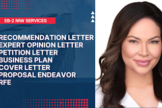 write an eb2 niw recommendation letter or expert opinion