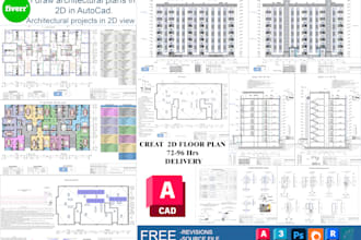 draw 2d architectural plans in autocad