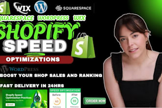 do speed optimization for shopify, wix, wp, squarespace with pagespeed insights