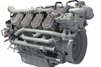 design 3d engine model diesel,automotive cad, engine prototype,soiledwork render