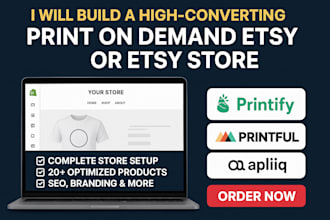 do print on demand shopify pod store etsy pod store apliiq on printify  printful