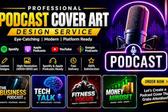 design unique podcast cover art and album artwork