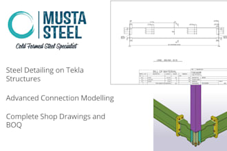 do steel detailing on tekla structures