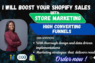 boost shopify sales ecommerce store marketing sales funnel shopify promotion
