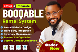 build booqable website design, online booking booqable rental website design SEO