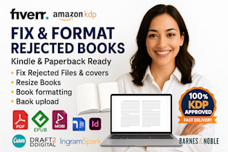 fix KDP rejected cover, resize paperback cover, bleed, margin fix for amazon KDP