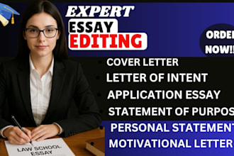 edit and enhance your motivation letter personal statement for admission success