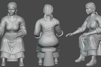 sculpt high quality 3d toy model, 3d teadybear, 3d headbust for 3d printing