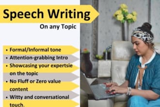write you a stunning speech for any occasion