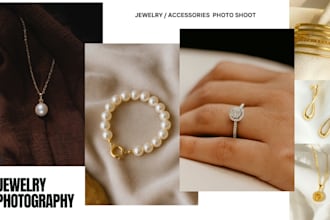 do professional jewelry or accessories product photography in studio or outdoor