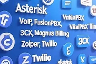 setup your asterisk 3cx, vapi, twilio voip asterisk expert vapi expert