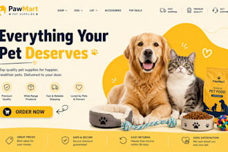 build profitable pet shopify store dog cat dropshipping website pet supplies