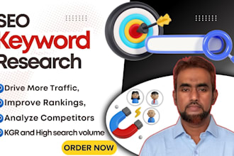 do SEO keyword research and competitor analysis