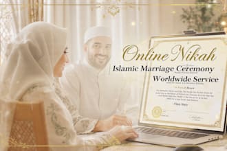 conduct professional online nikah ceremony with legal islamic marriage