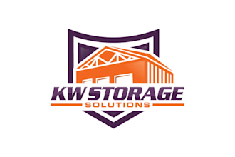 create a modern storage and warehous logo design