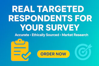 find real targeted respondents to fill your online survey for market research