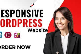 design responsive wordpress website, portfolio website, educational website