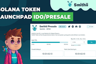 launch token meme coin ico presale staking launchpad bot on solana base bsc