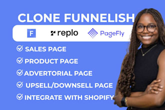 clone funnelish advertorial product sales pages, sales funnel pages on funnelish