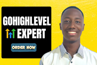 be ghl gohighlevel expert to setup higlevel website funnel workflow automation