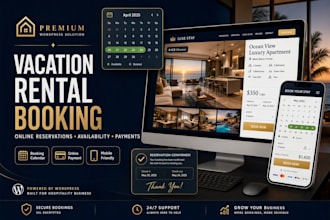 build a wordpress vacation rental booking website