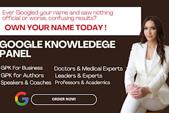 create verified google knowledge panel for business and individuals