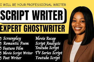 do movie youtube video film script screenplay writing poet writer screenwriting