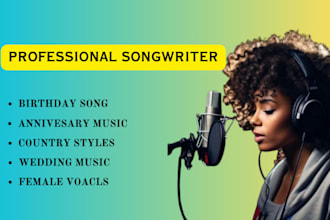 make a heartfelt birthday song, anniversary and wedding song