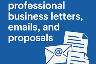 write professional business letters, emails, and proposals